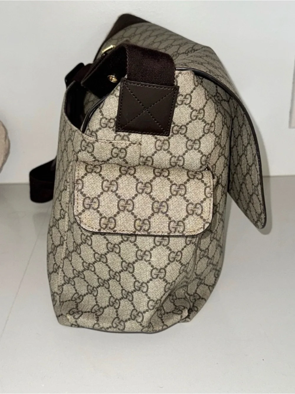 Guccis diaper bag